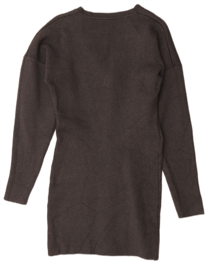Zara Damen Pulloverkleid UK 14 Large Grau