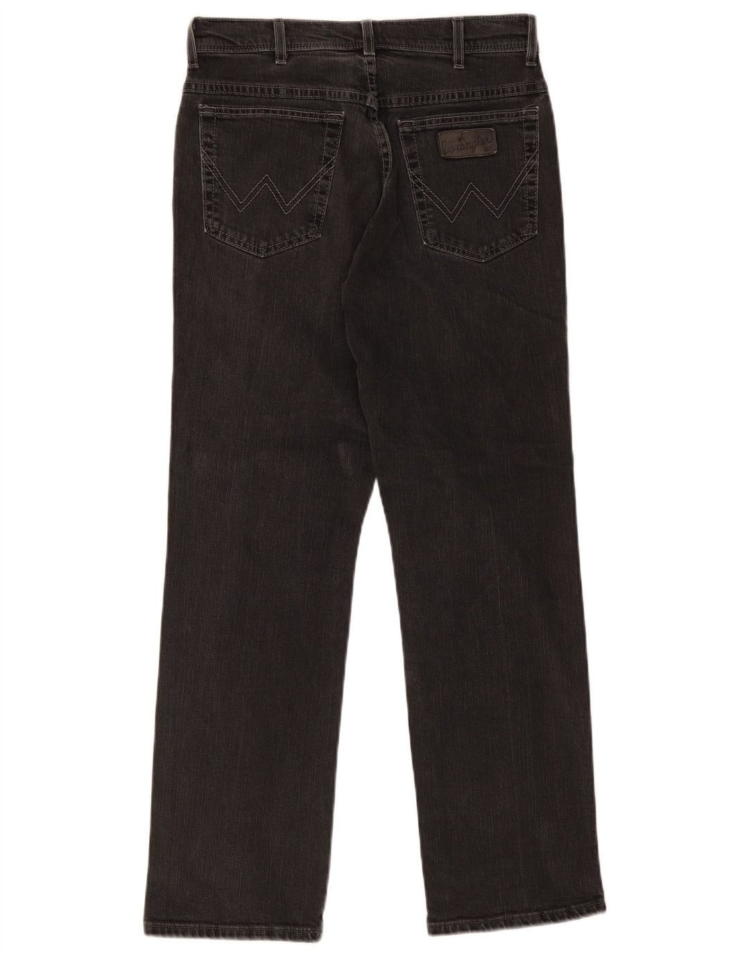 Wrangler Herren Texas Stretch Straight Jeans W32 L30 Schwarze Baumwolle