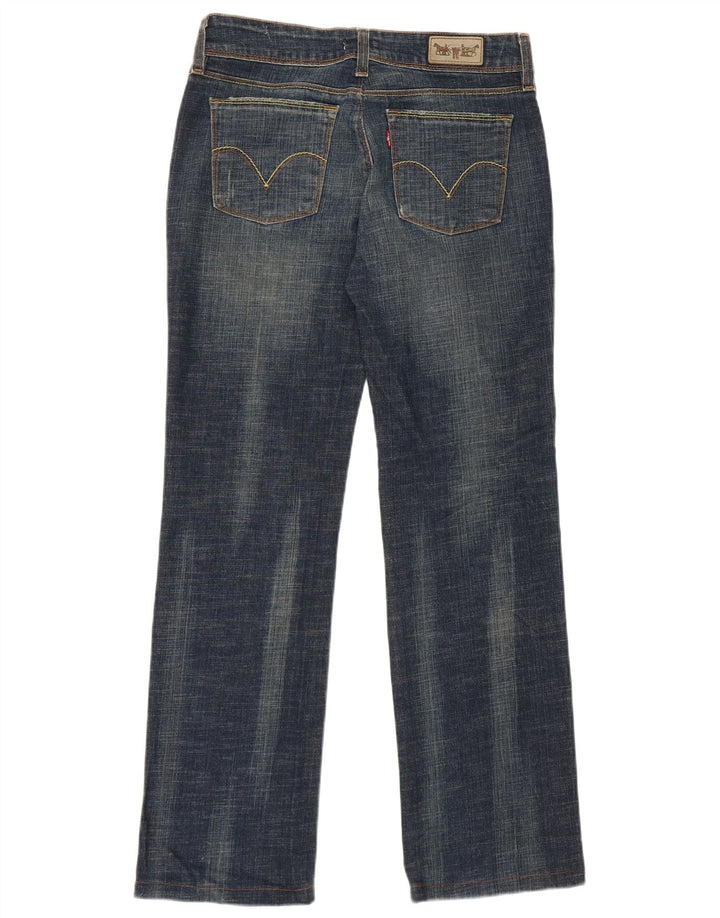 Levi's Damen 570 Straight Jeans W32 L29 Marineblau Baumwolle