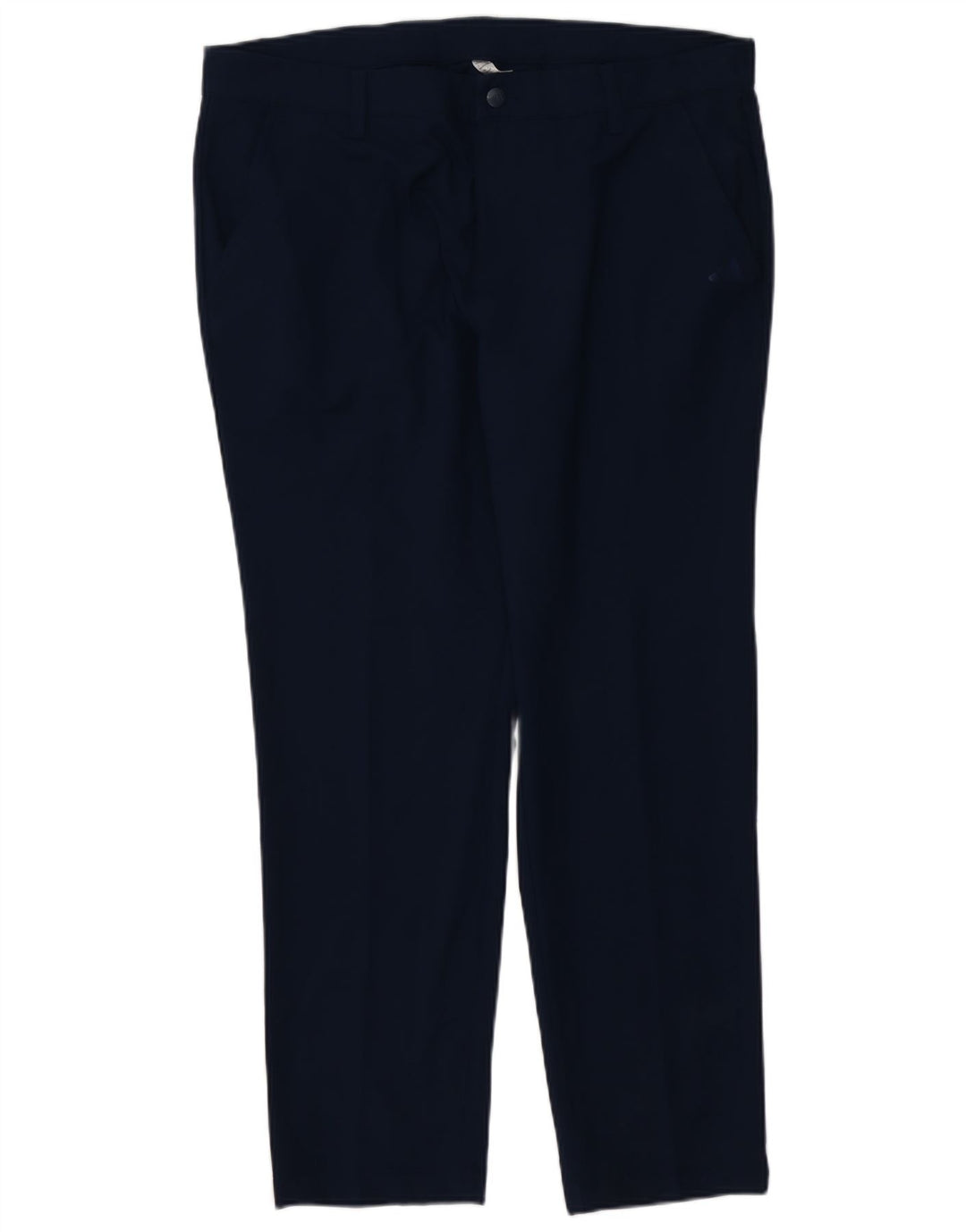 ADIDAS Herren gerade Chinohose W36 L30 Marineblau Polyester