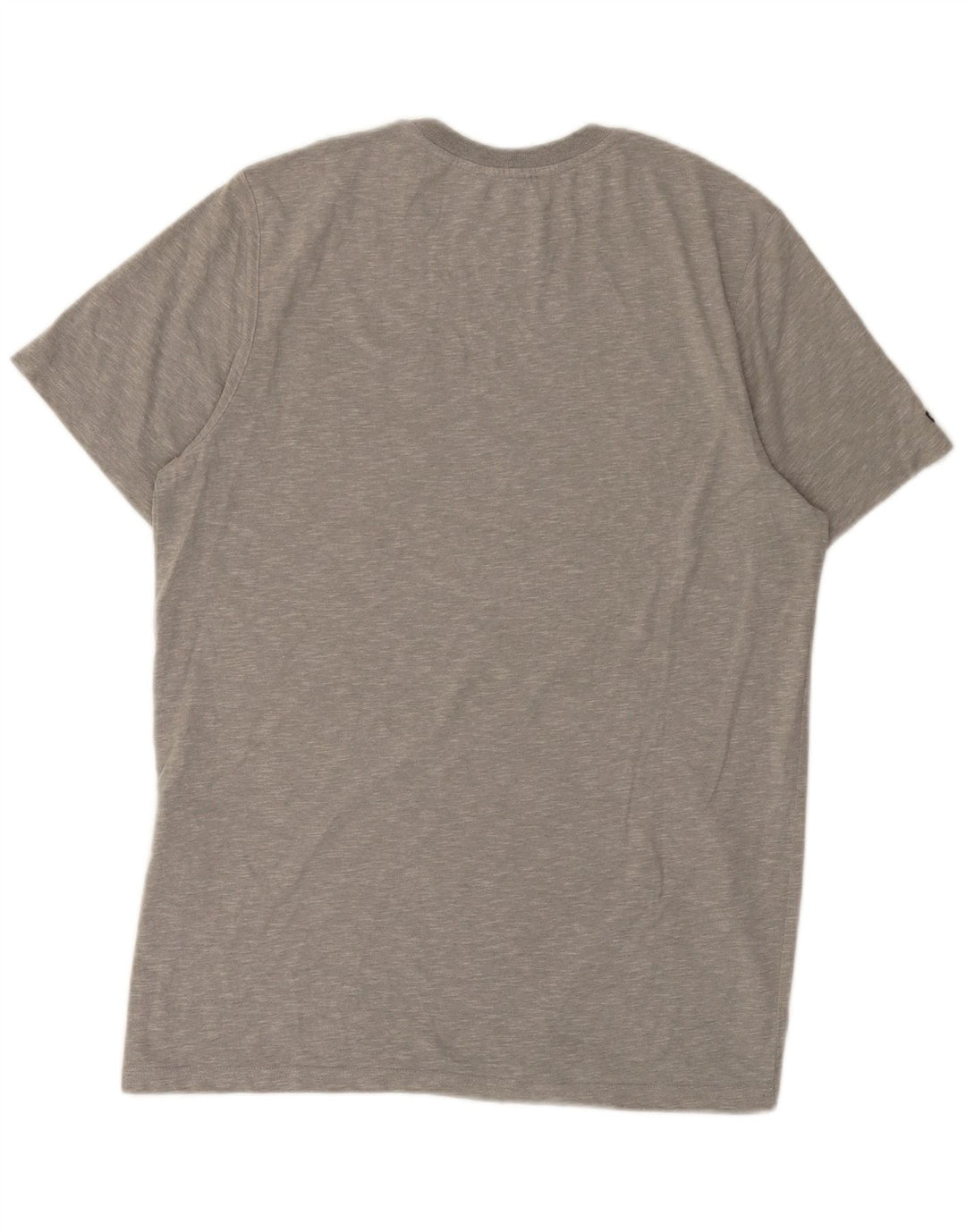 Superdry Herren-T-Shirt-Oberteil, groß, grau gefleckte Baumwolle
