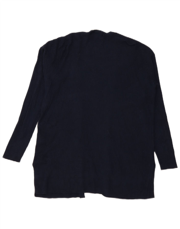 Marks & Spencer Damen Longline-Cardigan-Pullover UK 14 Medium Navy Blue