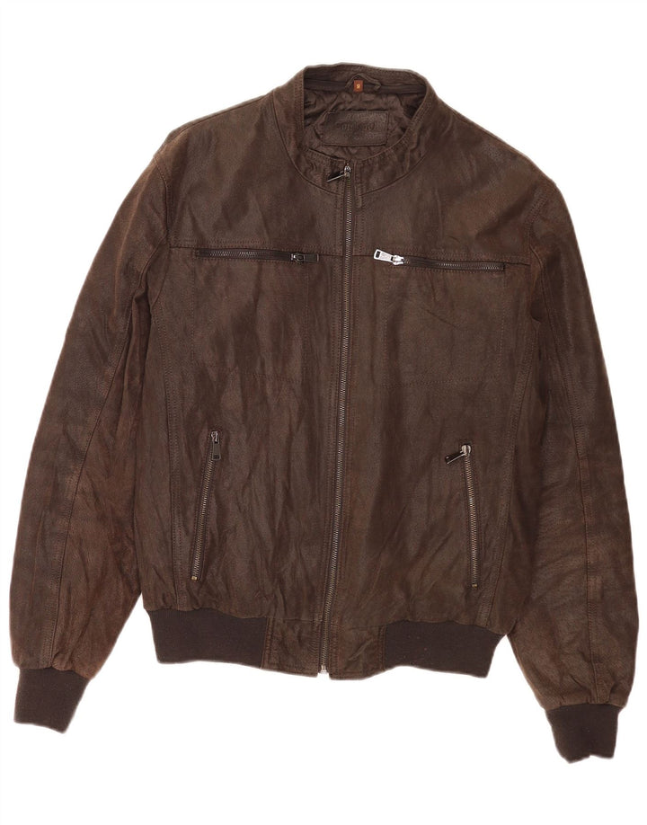 Conbipel Herren Leder Bomberjacke IT 50 Large Braun