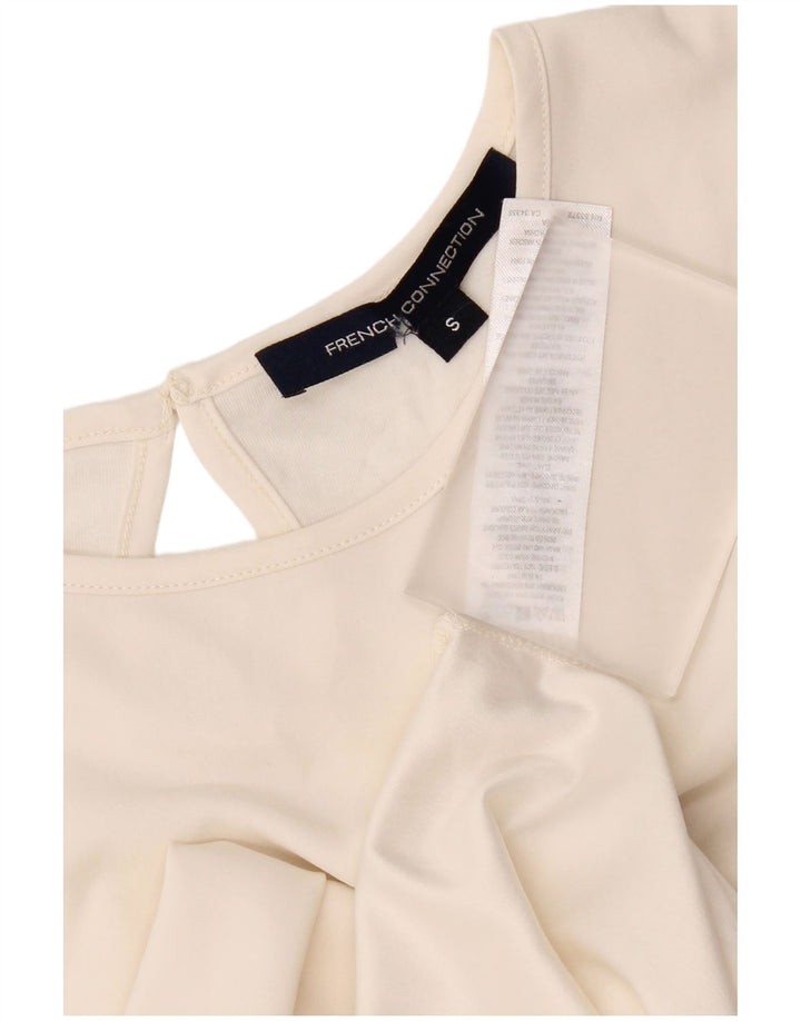 French Connection Damen-Blusenoberteil, Größe S, UK 10, Weiß, Polyester