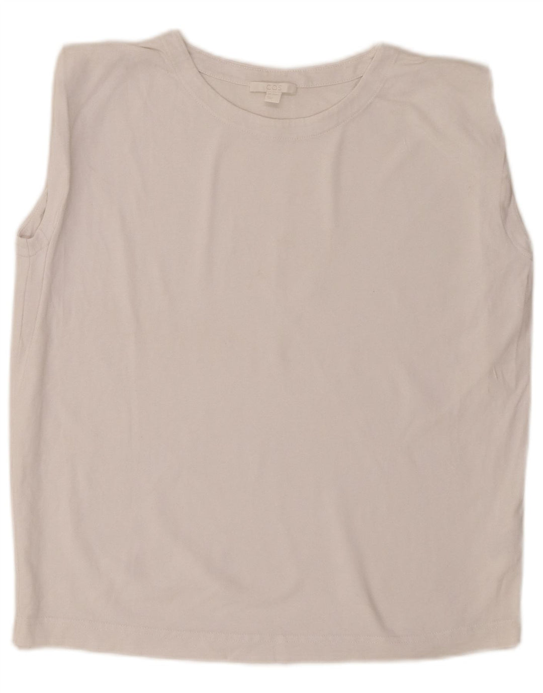 Cos Damen Übergroßes Weste-Top, UK 6, XS, weiße Baumwolle