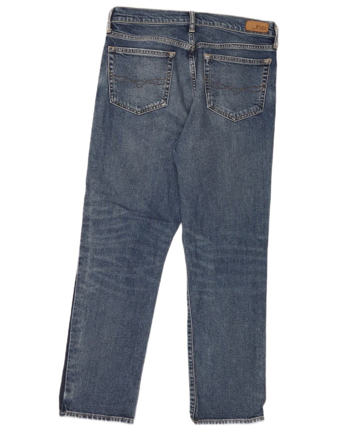 Polo Ralph Lauren Damen Straight Jeans W30 L27 Blaue Baumwolle