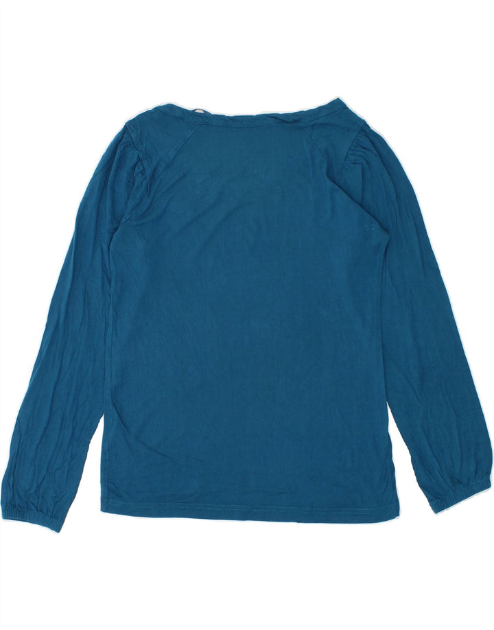 NIKE Womens Top Long Sleeve UK 10/12 Medium Blue Viscose Vintage Nike and Second-Hand Nike from Messina Hembry 