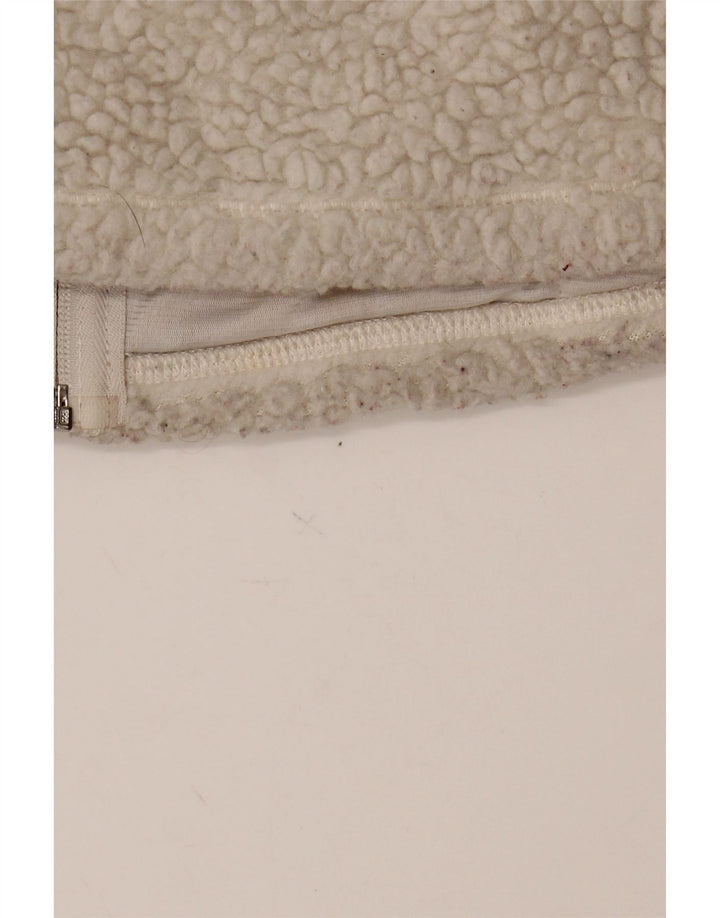 IZOD Womens Fleece Gilet UK 10 Small White Polyester Vintage Izod and Second-Hand Izod from Messina Hembry 
