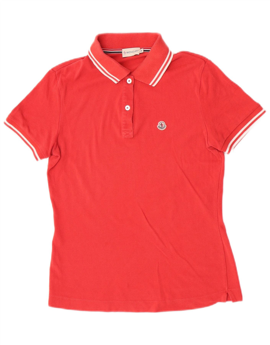 Moncler Damen Poloshirt Mittelrot