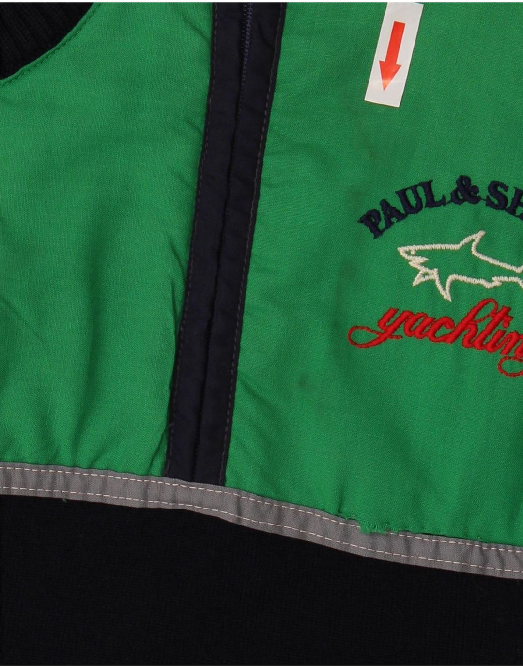 Paul & Shark Herren-Pullover mit Reißverschluss am Hals, mittlere marineblaue Schurwolle