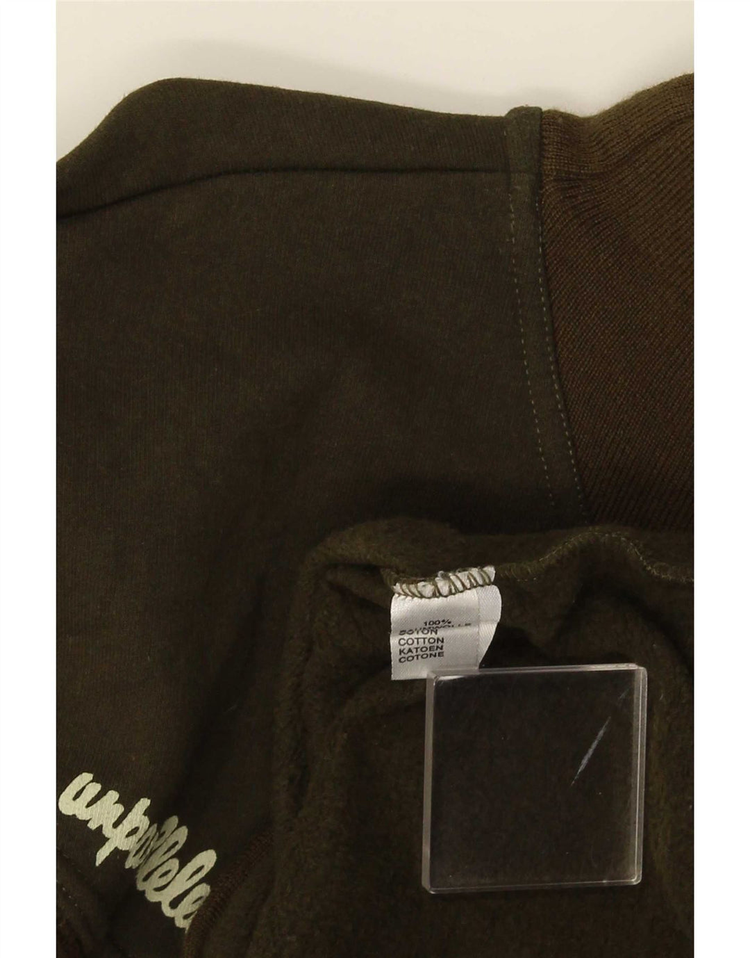 Ciao Herren-Sweatshirt mit Reißverschluss am Hals, XL, grüne Baumwolle