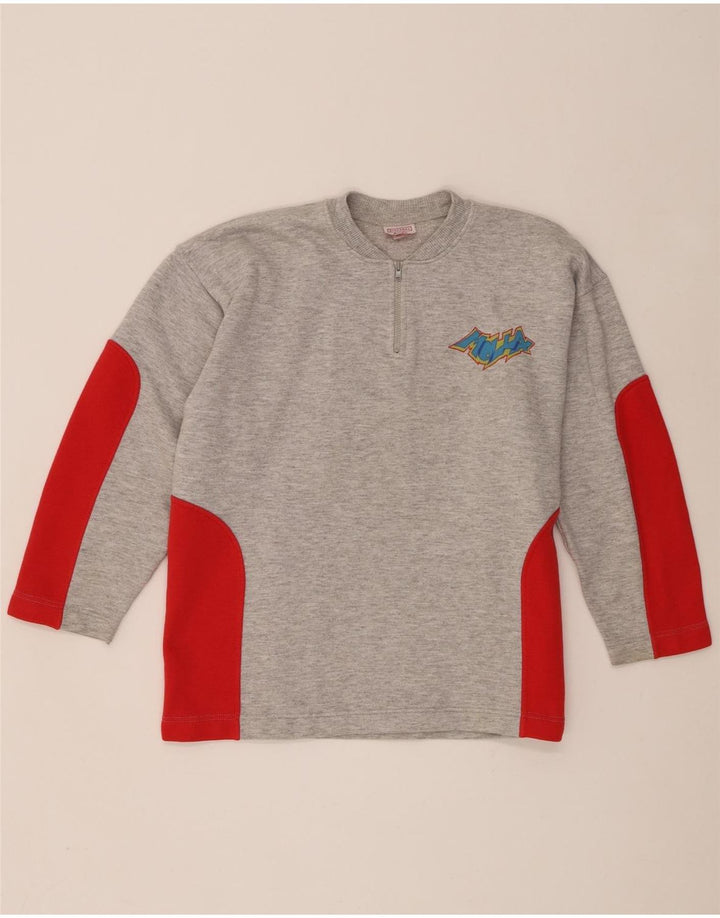 Stefanel Grafik-Sweatshirt für Jungen, 10–11 Jahre, Grau, Farbblock