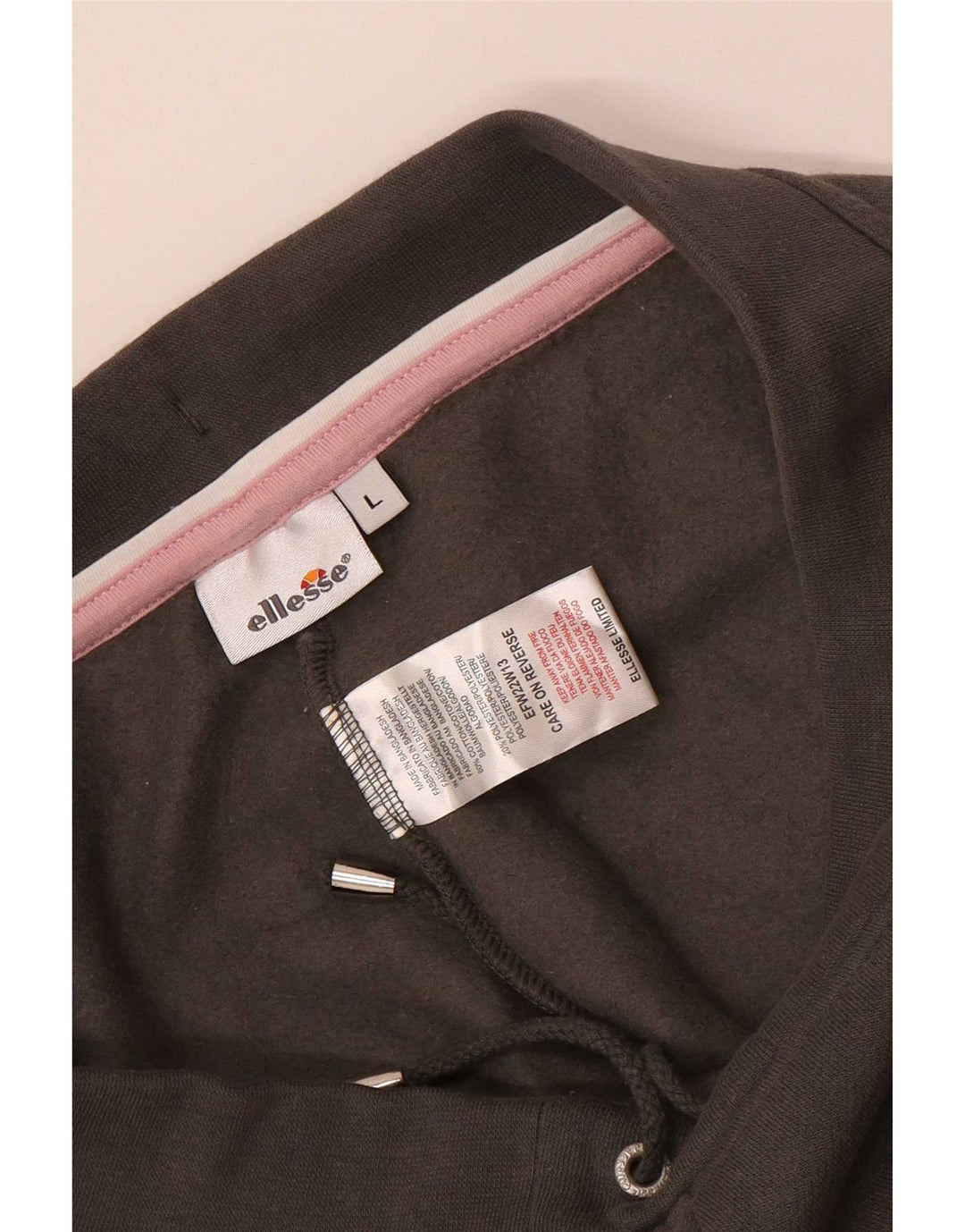Ellesse Damen-Trainingshose, UK-Größe 44, Größe L, graue Baumwolle