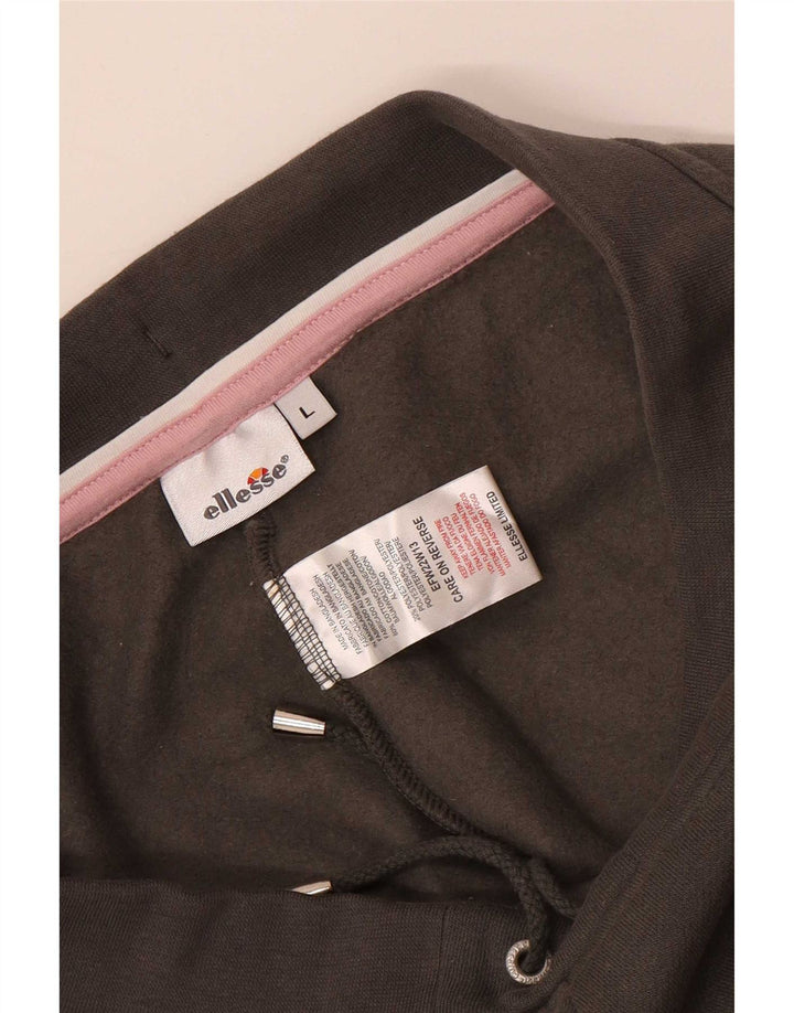 Ellesse Damen-Trainingshose, UK-Größe 44, Größe L, graue Baumwolle