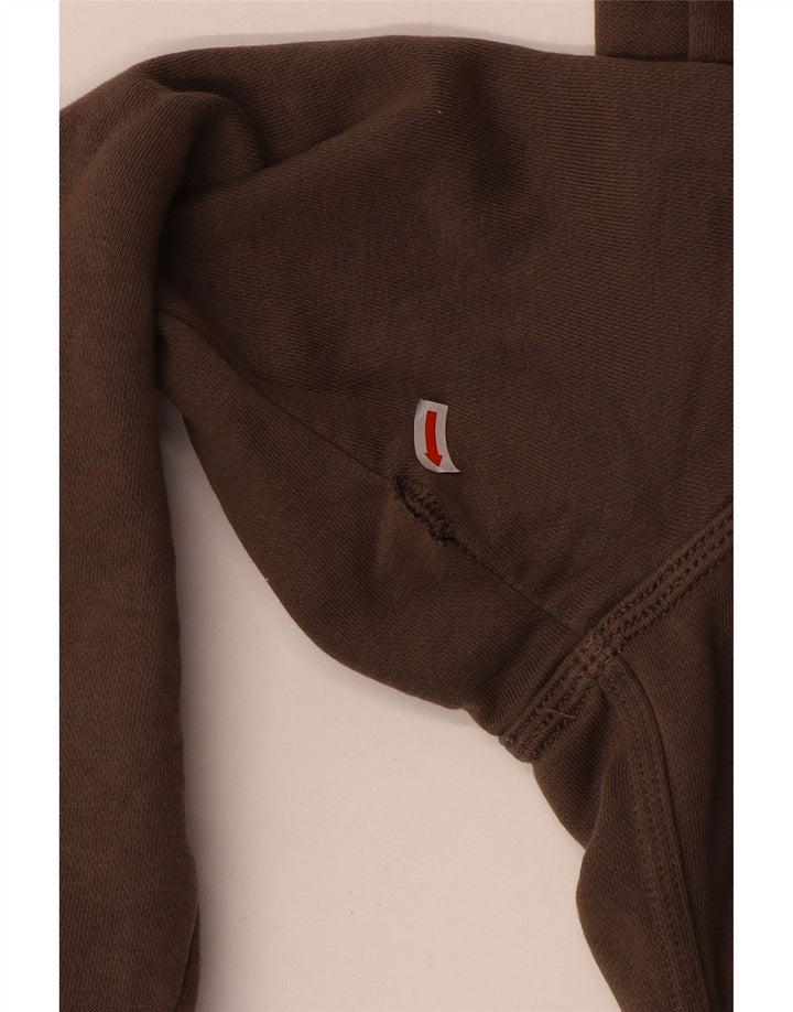Nike Herren-Kapuzenpullover mit Reißverschluss, mittelbraune Baumwolle