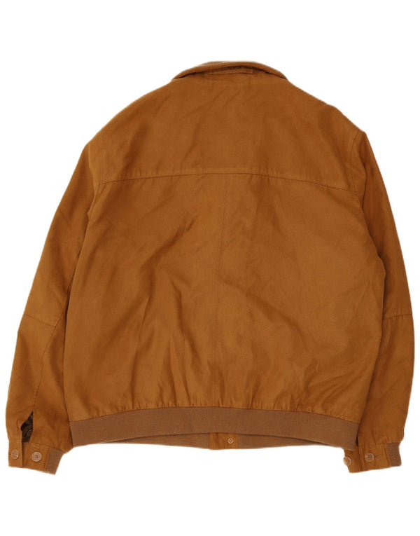 Vintage Herren Bomberjacke IT 54 2XL Beige Polyester
