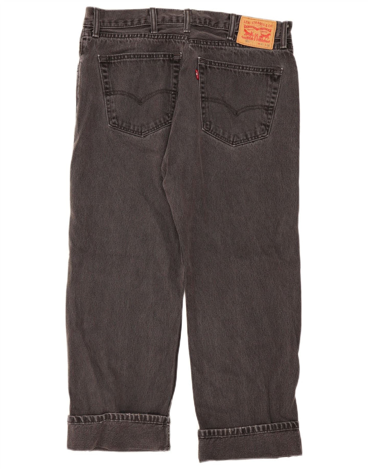 Levi's Damen 505 Straight Jeans W40 L26 Graue Baumwolle