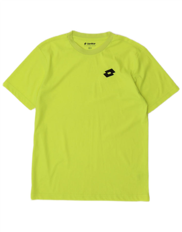 Lotto Herren T-Shirt Top Small Gelb Polyester