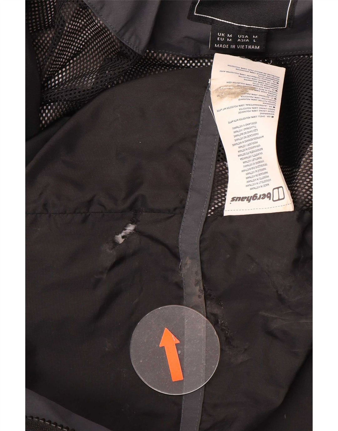 Berghaus Herren Regenjacke UK 38 Medium Schwarz Polyester