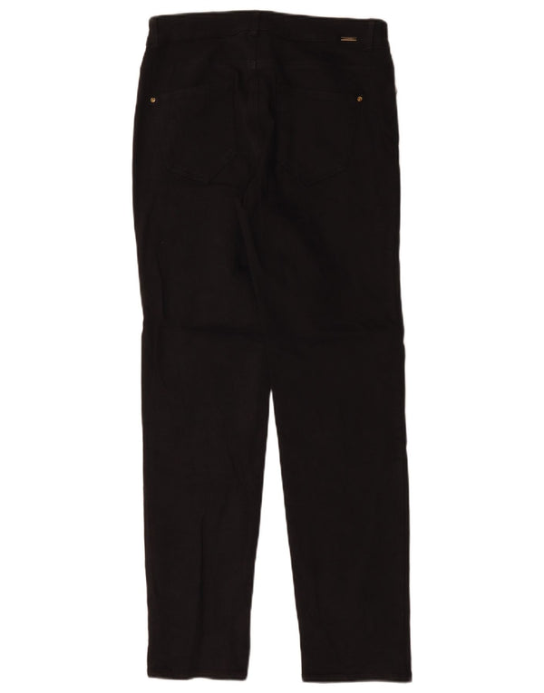 Zara Damen Straight Jeans EU 40 Medium W30 L30 Schwarze Baumwolle