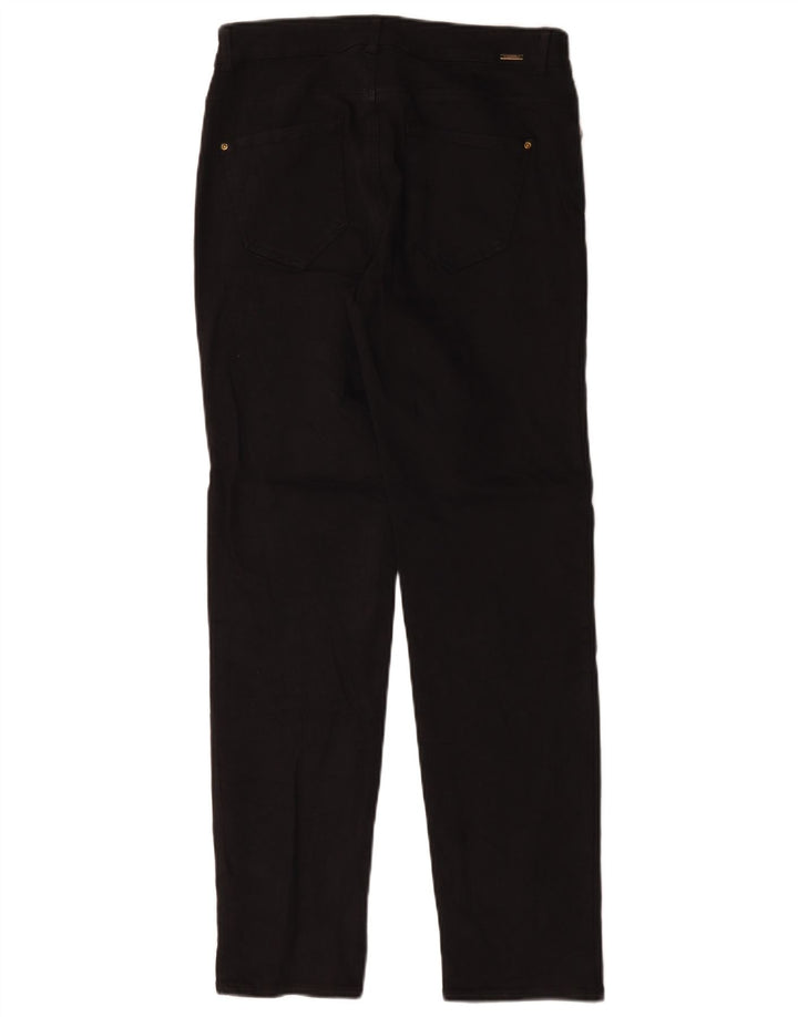 Zara Damen Straight Jeans EU 40 Medium W30 L30 Schwarze Baumwolle