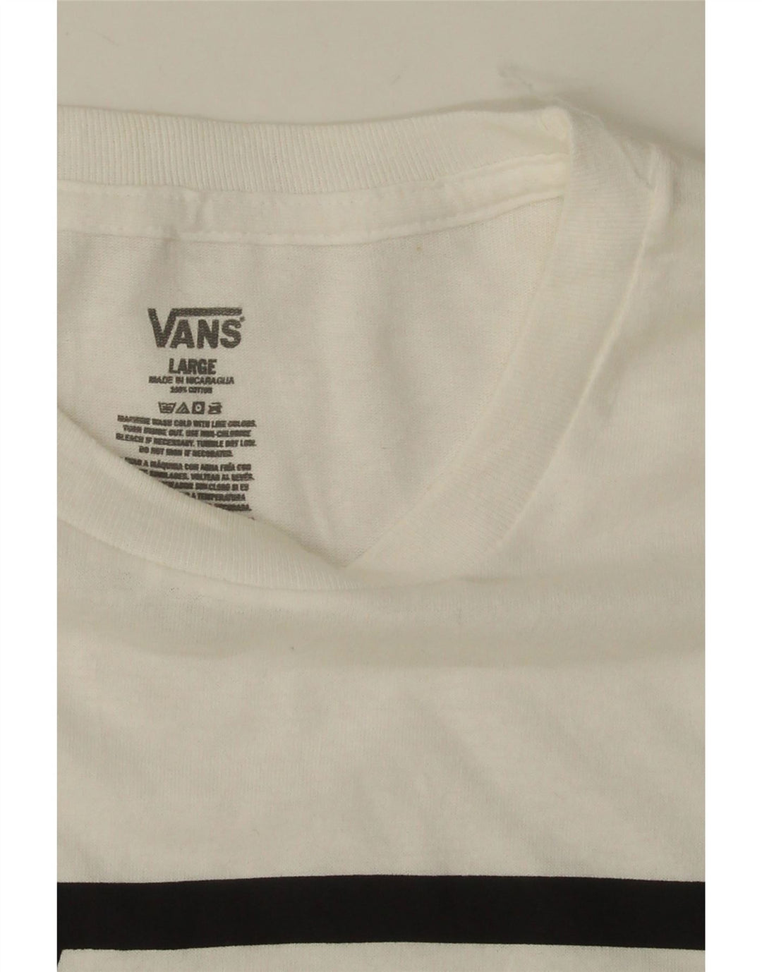 VANS Herren-T-Shirt mit Grafik, groß, aus weißer Baumwolle