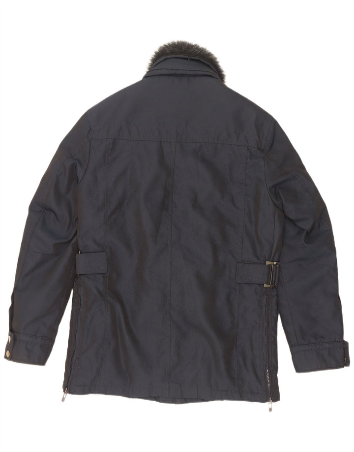 Wampum Herren-Utility-Jacke UK 38 Mittelmarineblaues Polyester