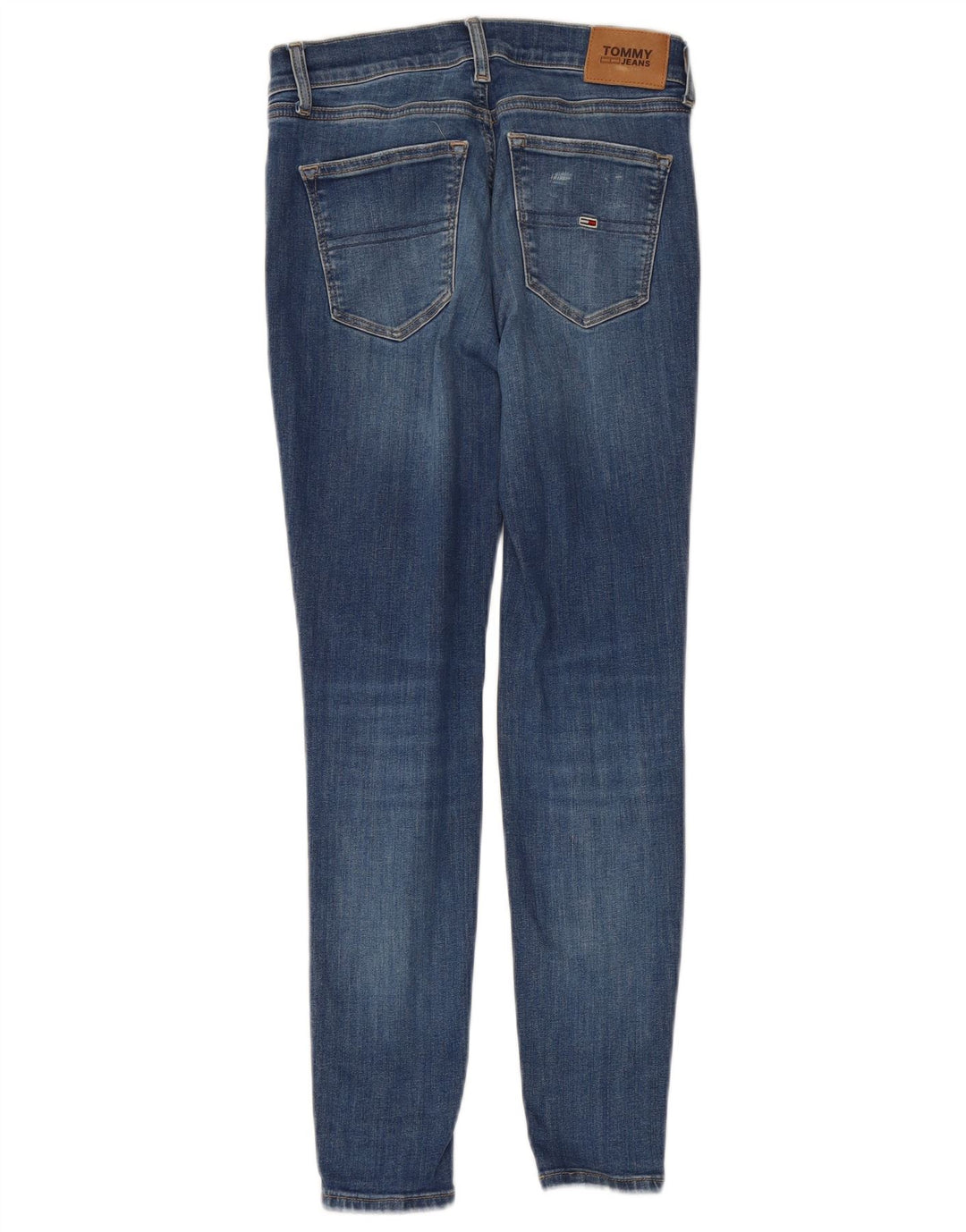 TOMMY HILFIGER Damen Skinny Jeans W27 L28 Blaue Baumwolle