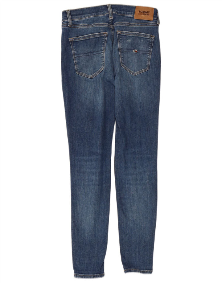 TOMMY HILFIGER Damen Skinny Jeans W27 L28 Blaue Baumwolle