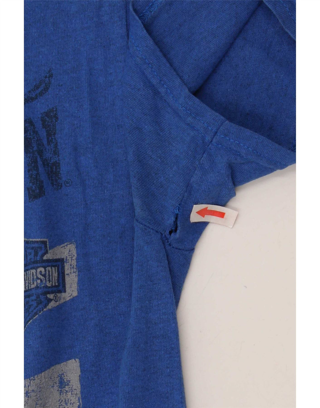 Harley Davidson Herren-T-Shirt mit Grafik, klein, blau, Motorrad