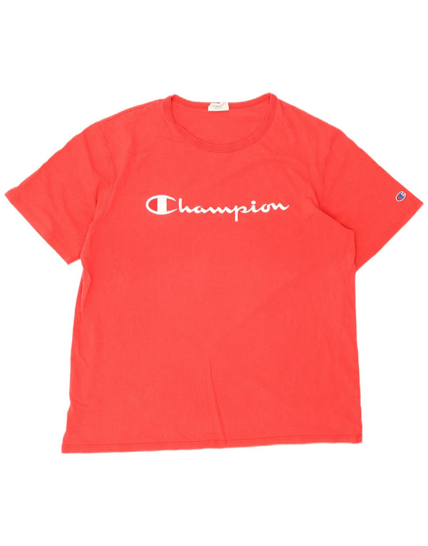 Champion Herren Heritage Graphic T-Shirt Top XL aus roter Baumwolle