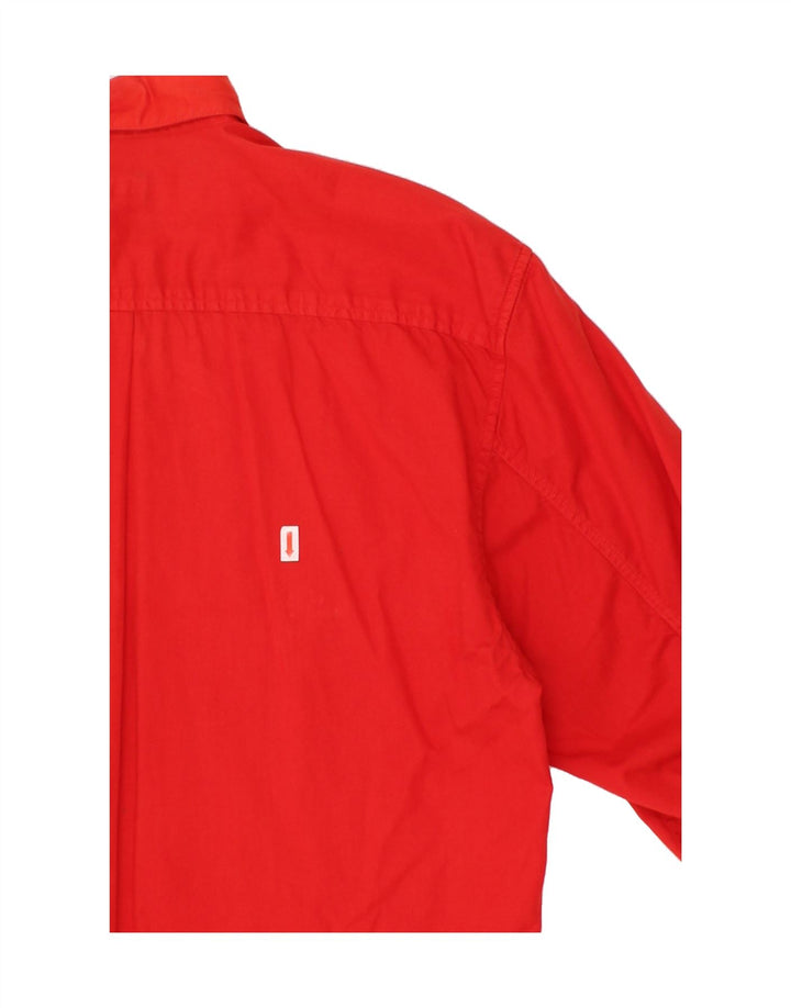 MARINA YACHTING Mens Shirt Size 42 Large Red Cotton Vintage Marina Yachting and Second-Hand Marina Yachting from Messina Hembry 