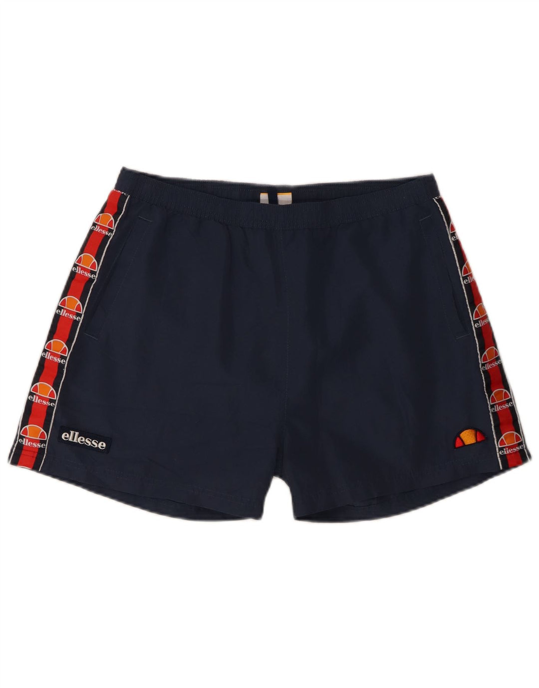Ellesse Herren-Badeshorts mit Grafik, mittelgroß, Marineblau, Farbblock