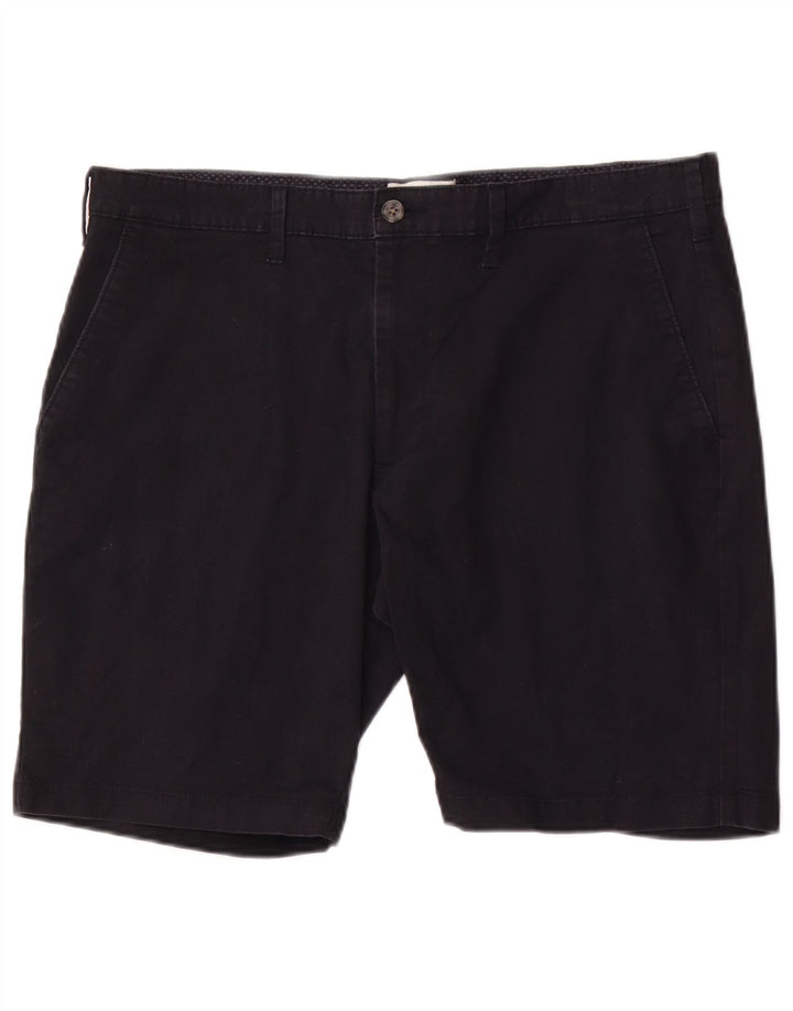 Marks & Spencer Herren-Chinoshorts W36, Größe L, Marineblau, Baumwolle