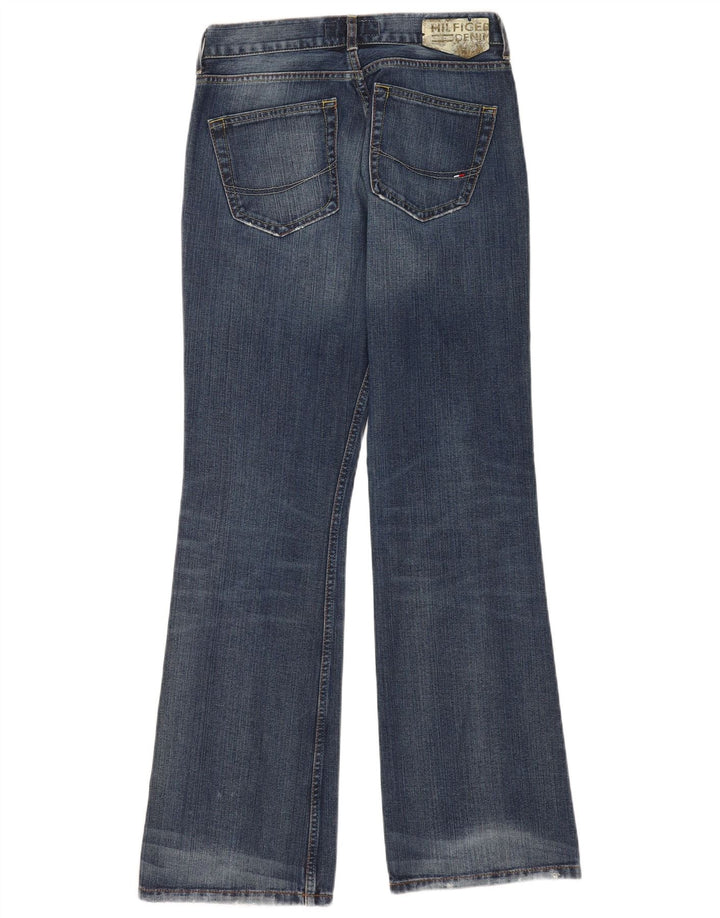 Tommy Hilfiger Damen Hipster Flared Jeans W30 L34 Blaue Baumwolle