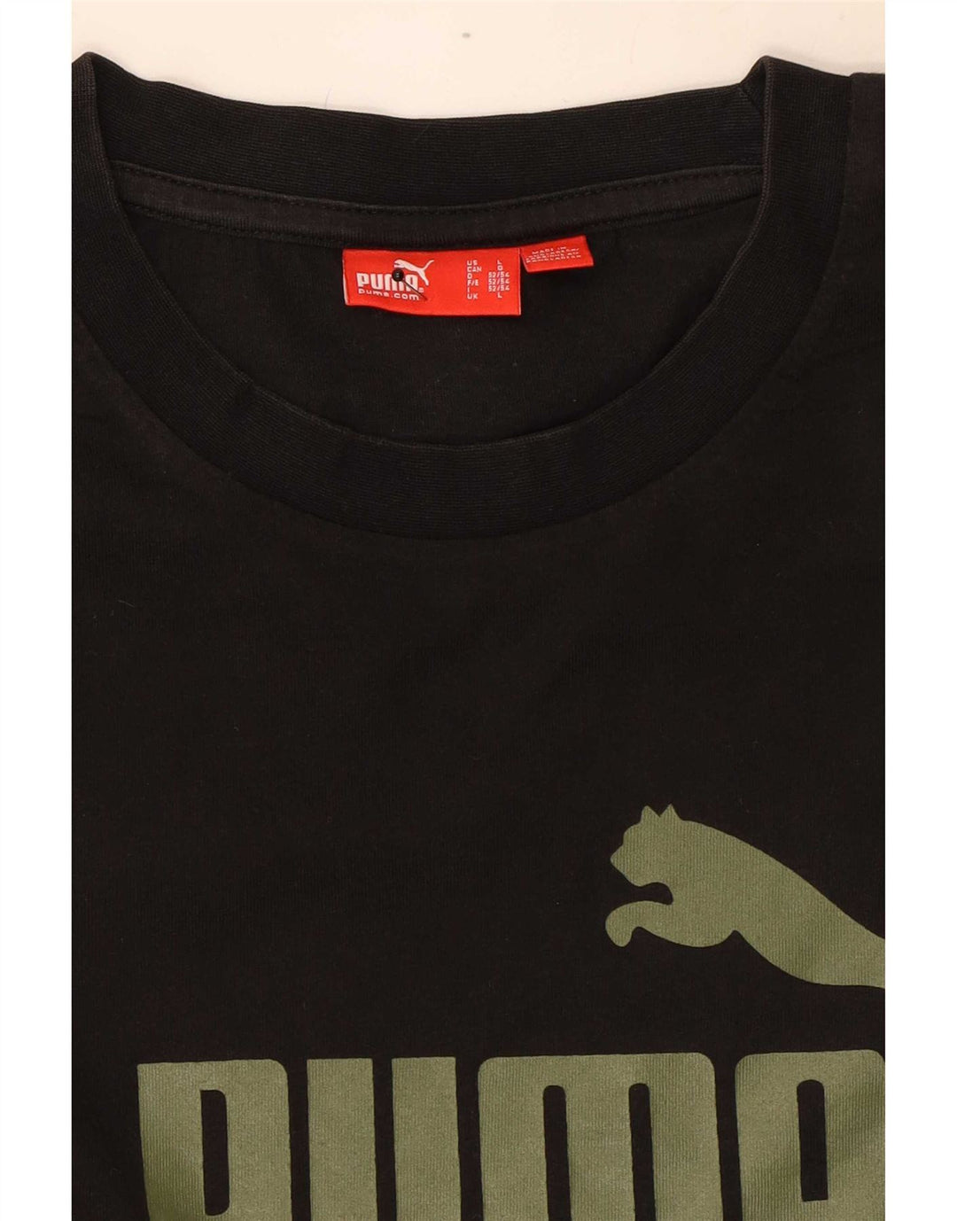 Puma Herren Graphic Top Langarm Large Schwarz