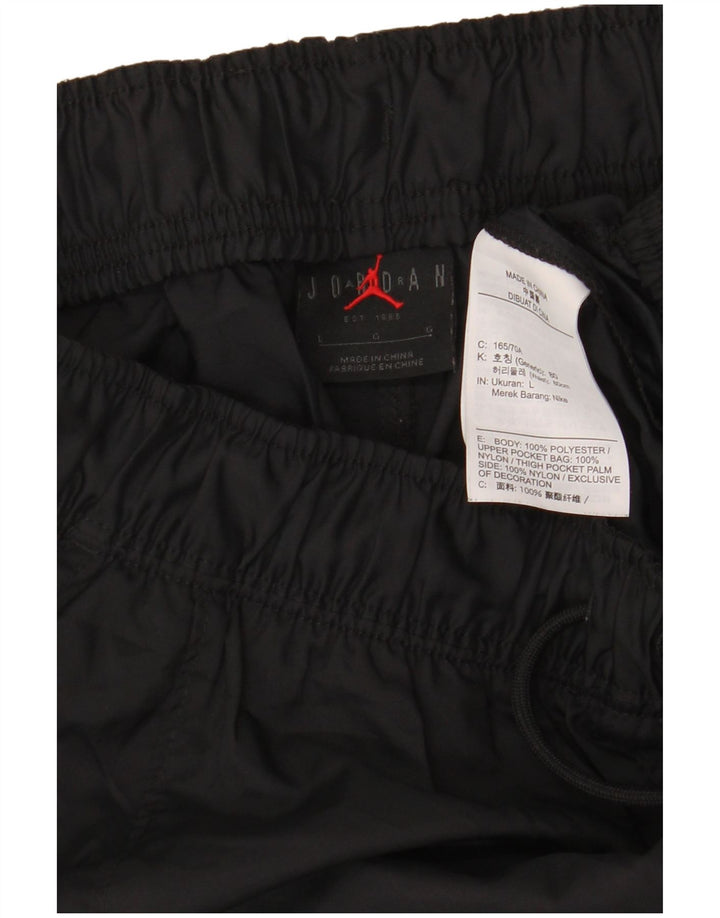 JORDAN Herren Cargo-Trainingshose, Jogginghose, Größe L, Schwarz, Polyester