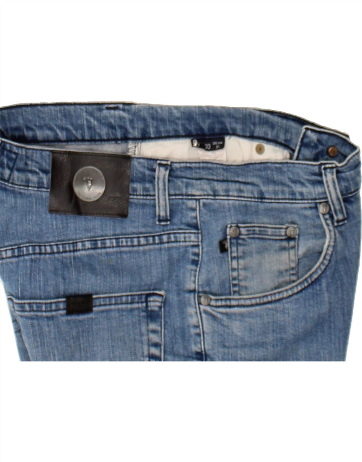 TRUSSARDI Mens Straight Jeans W31 L28 Blue Cotton Vintage Trussardi and Second-Hand Trussardi from Messina Hembry 