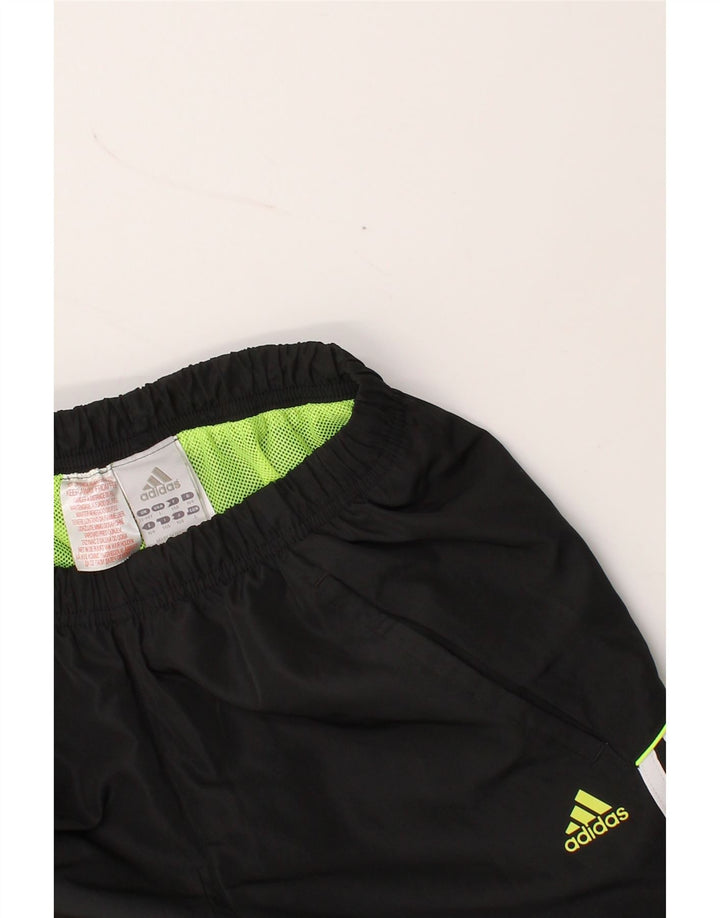 ADIDAS Boys Tracksuit Trousers Joggers 13-14 Years Black Polyester Vintage Adidas and Second-Hand Adidas from Messina Hembry 
