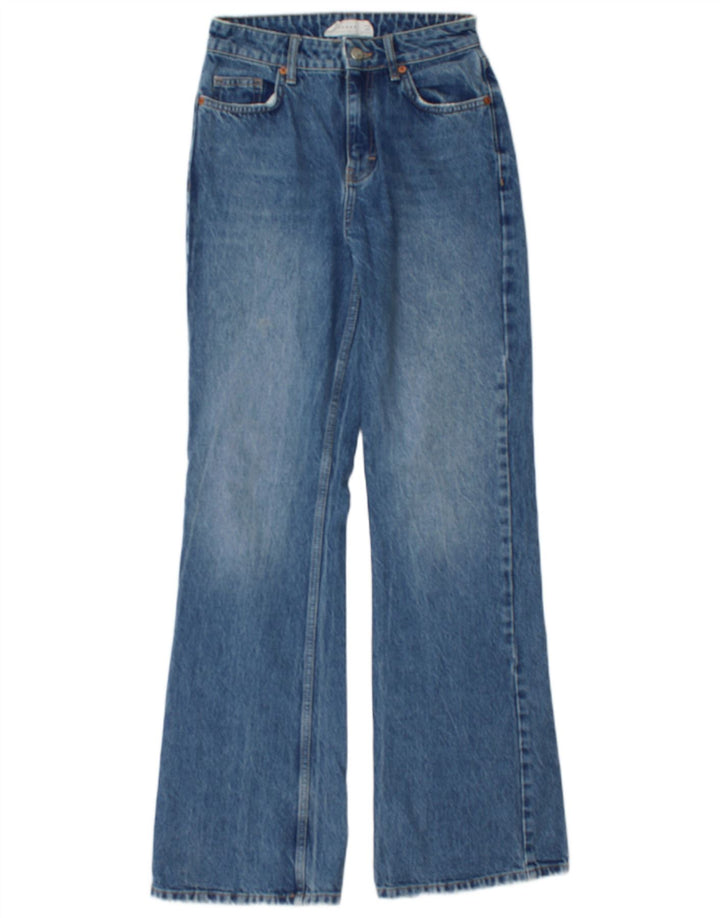 TOPSHOP Damen Bootcut-Jeans W26 L32 Blaue Baumwolle