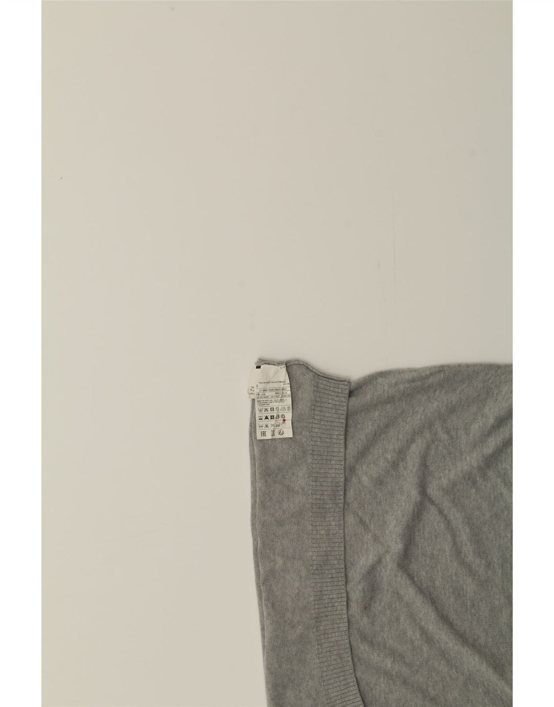 BENETTON Boys Crew Neck Jumper Sweater 6-7 Years Small Grey Cotton Vintage Benetton and Second-Hand Benetton from Messina Hembry 