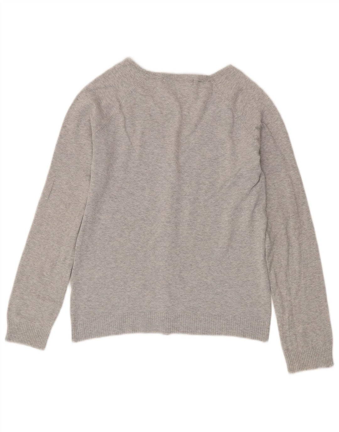 Zara Damen-Cardigan-Pullover UK 14 Large Grau meliert