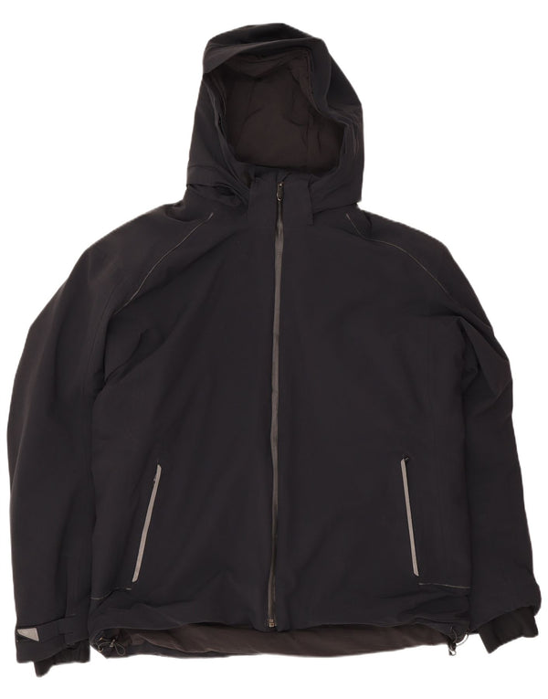 Vision Herren-Regenjacke mit Kapuze, UK 40, Größe L, Marineblau, Polyamid