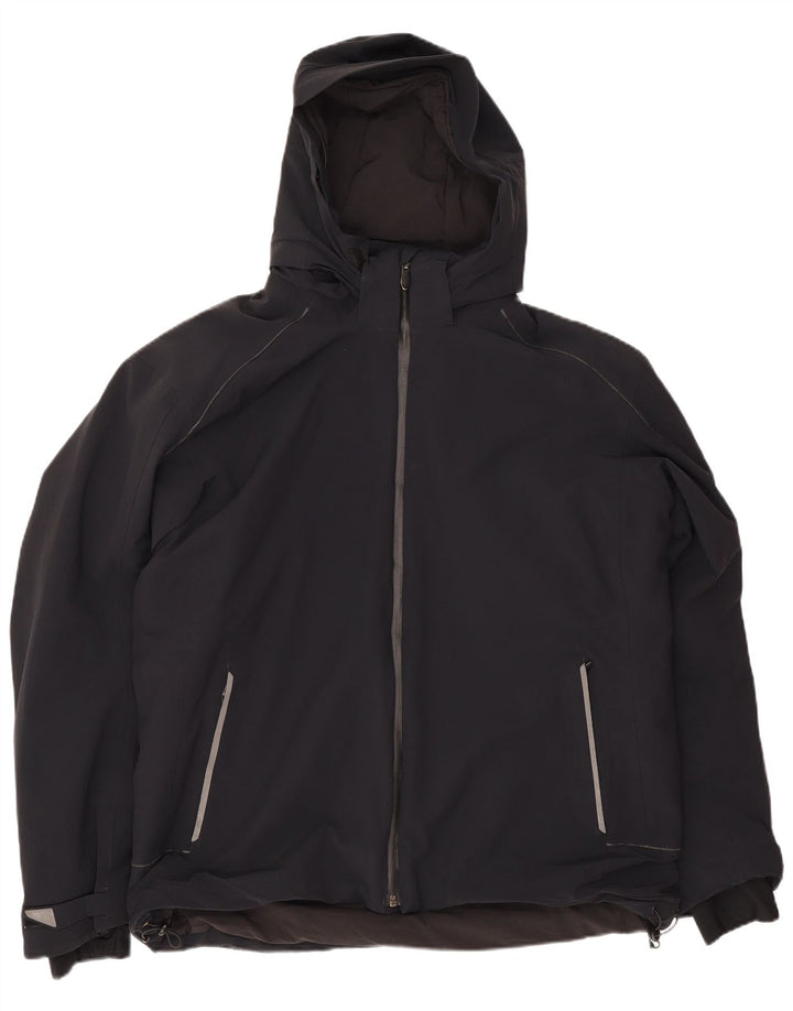 Vision Herren-Regenjacke mit Kapuze, UK 40, Größe L, Marineblau, Polyamid