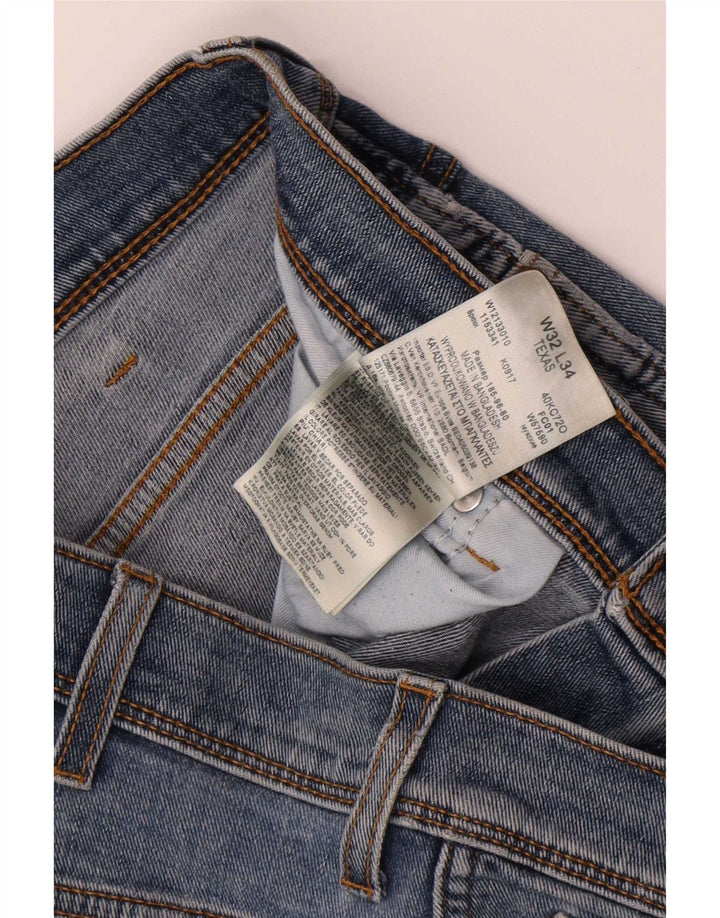 Wrangler Herren Texas Straight Jeans W32 L34 Blaue Baumwolle