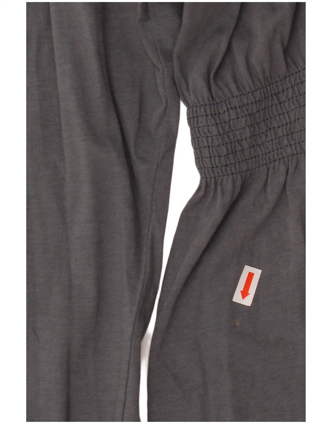 ZARA Damen Trafaluc 3/4-Ärmel-Blusenoberteil UK 12 Mittelgraue Baumwolle