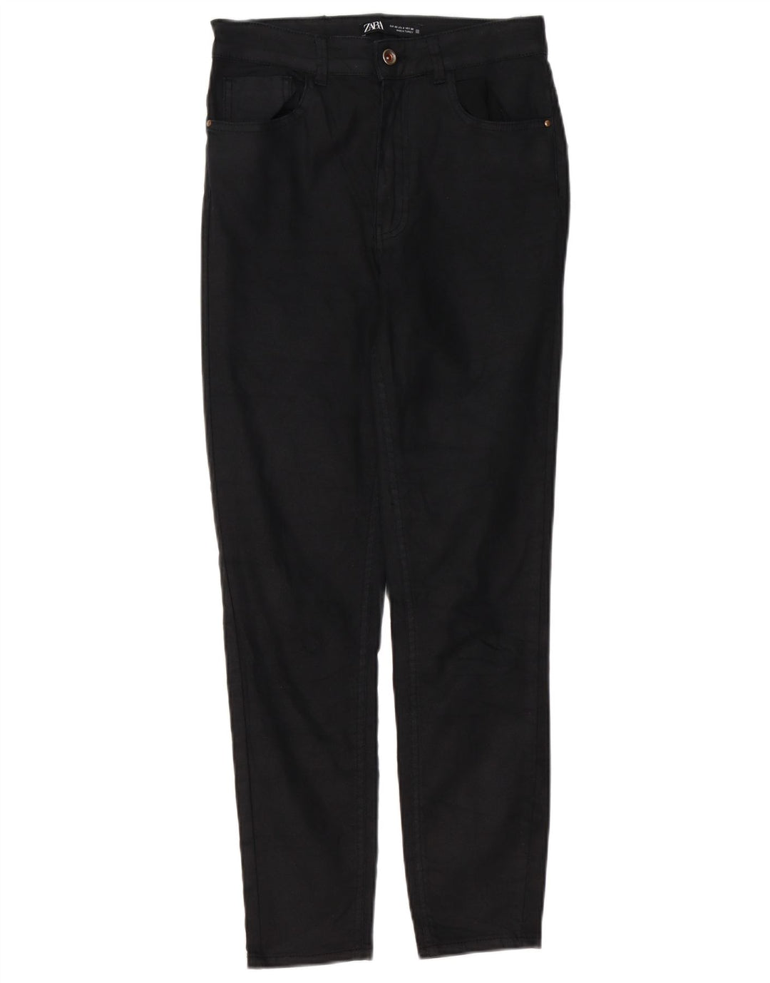 Zara Damen Slim Freizeithose EU 40 Medium W30 L26 Schwarz