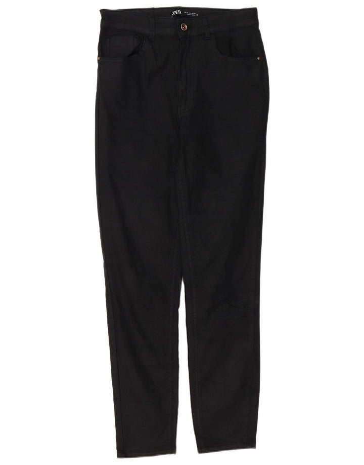 Zara Damen Slim Freizeithose EU 40 Medium W30 L26 Schwarz