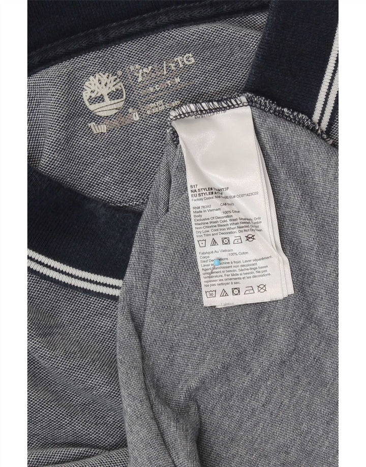 Timberland Herren Poloshirt 2XL Blaue Baumwolle
