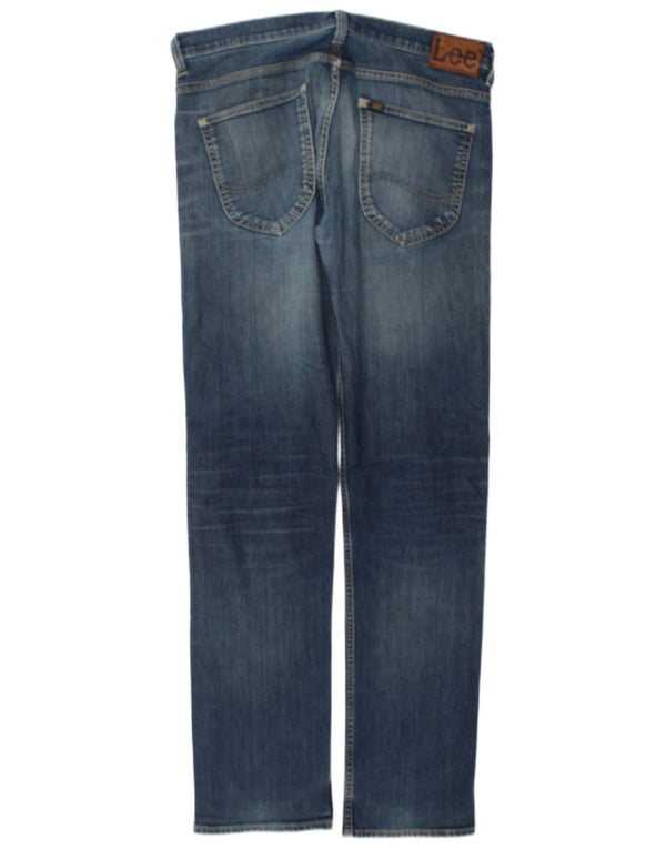 Lee Mens Powell Slim Jeans W33 L34 Blue Cotton